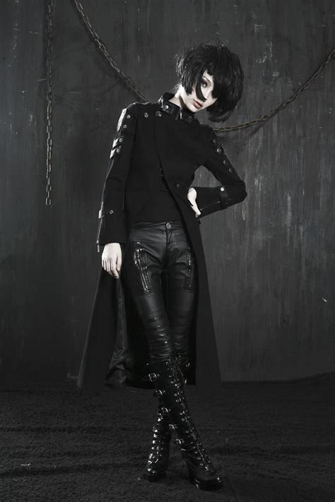 Gothic Handsome Down Long Coat Y 318 From Punkrave Gothic Trench Coat
