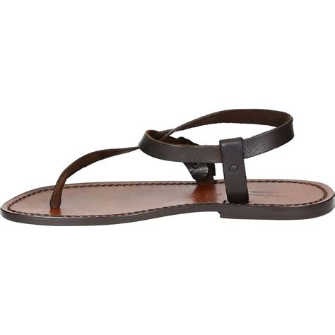 Handmade Brown Leather Thong Sandals For Men Gianluca Etsy
