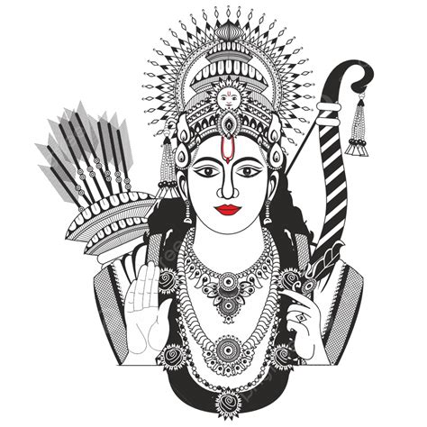 Lord Rama Vector Lord Ram Ram Ji Ram Navami Png And Vector With