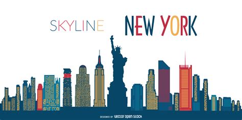 New York City Skyline Clipart Leaguepowen
