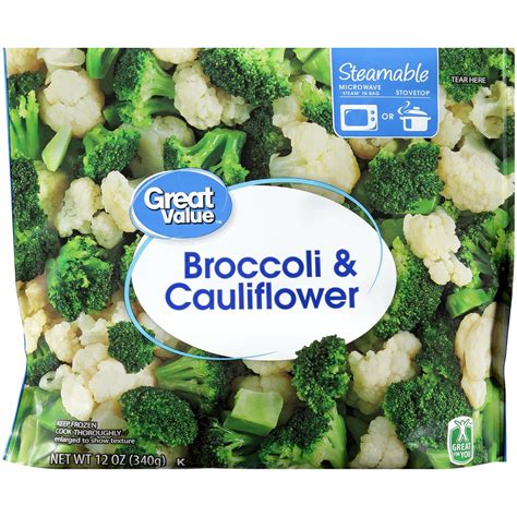 Great Value Frozen Broccoli And Cauliflower 12 Oz