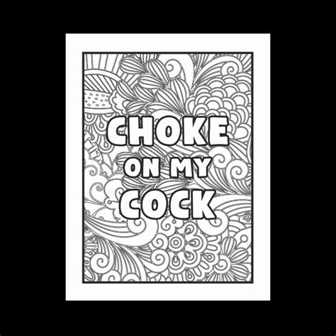 40 Adult Curse Word Printable Coloring Pages Digital Download Etsy