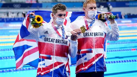 Tokyo Olympics Britains Tom Dean And Duncan Scott Take Gold And Silver In Mens 200m Freestyle