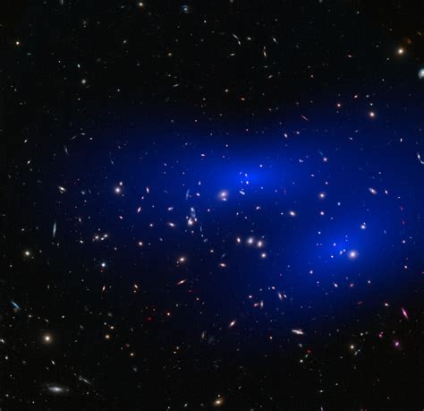 Esa Science And Technology Galaxy Cluster Macs J01525 2852 With Dark