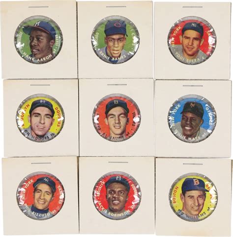 Mint 1956 Topps Pins Complete Set 60