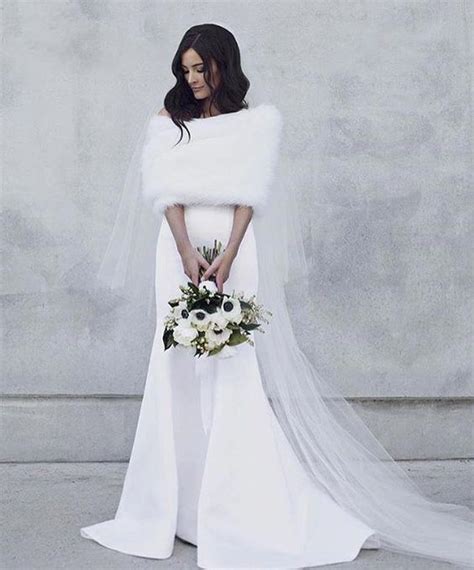 Winter Wedding Dress With Fur Fabulous Frocks Bridal