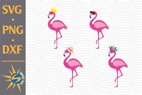 Flamingo SVG PNG DXF Digital Files Include