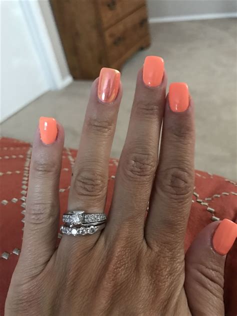 Nail technician insurance provides safeguards to professionals and gives peace of mind as they nail tech insurance. DND gel polish Soft orange Summer nails Orange nails Chrome nails | Dnd gel polish, Chrome nails ...