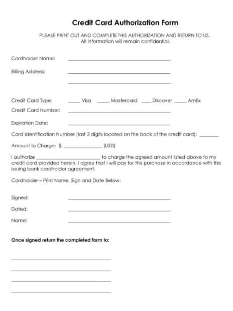 5 Authorization Form Template Room