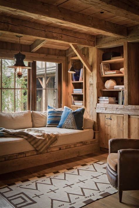 Woody Warm Rustic House Cabin Interiors Cabin Living