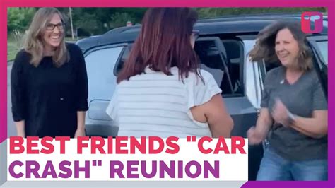 Pretend Traffic Collision Turns Out To Be Surprise Birthday Reunion For