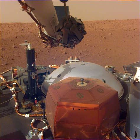 Full View Of Insights Deck And Two Science Instruments Nasa Mars