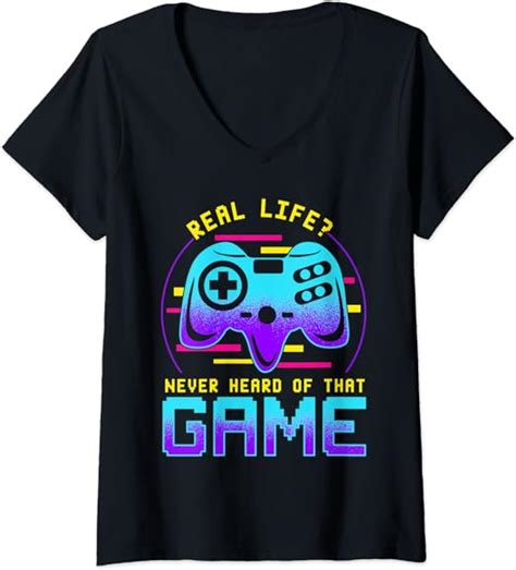 Womens Gaming Gamer Real Life T Funny Gamer Teen Girl