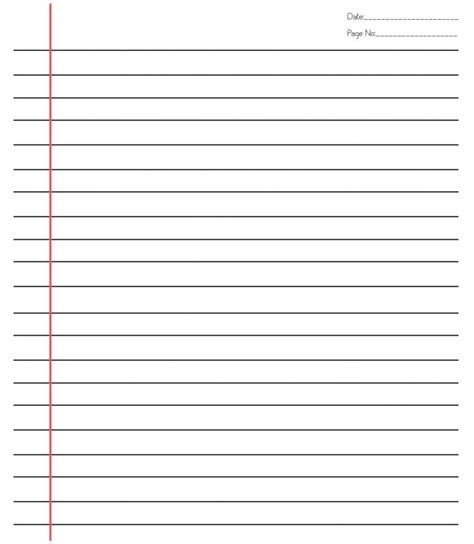 ️20 Free Printable Blank Lined Paper Template In Pdf ️ With Microsoft
