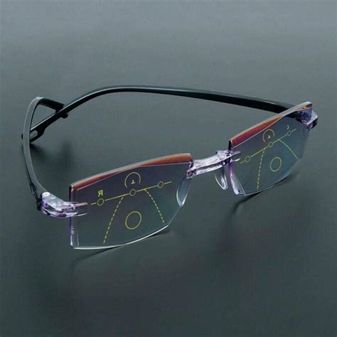 Anti Blue Light Progressive Multifocal Presbyopia Eyeglasses Reading