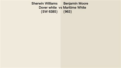Sherwin Williams Dover White Sw 6385 Vs Benjamin Moore Maritime White