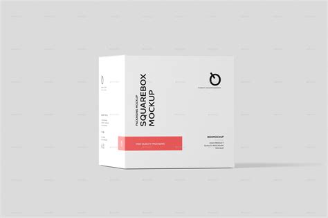 Square Box Packaging Mockup Graphics Graphicriver