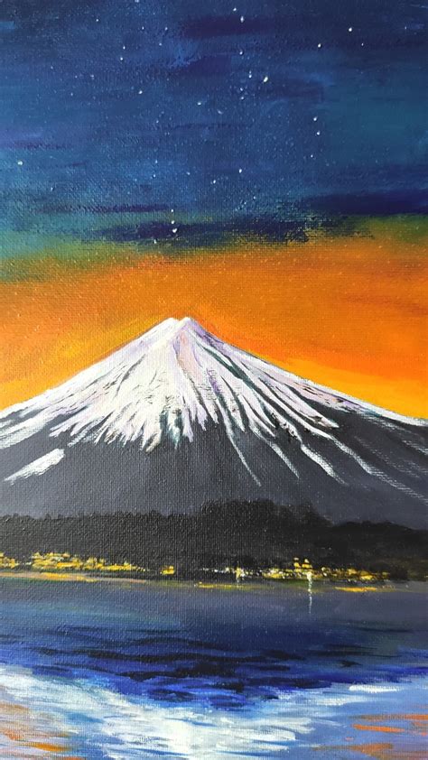 Mount Fuji Painting Original Handmade Oil Art Painting On Etsy Canada