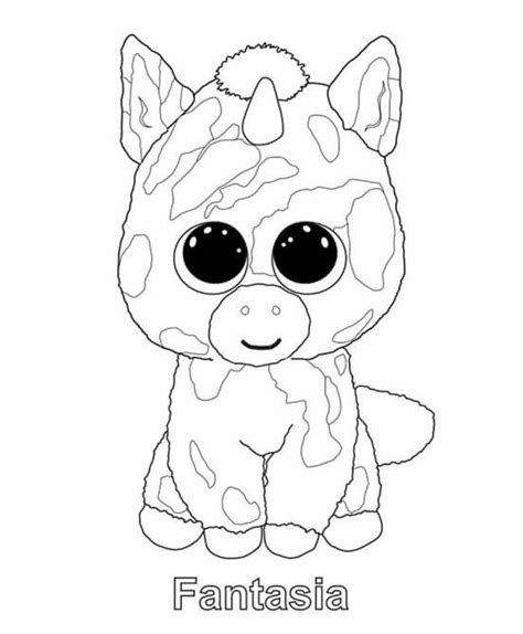 Ty Beanie Boos Safari - Free Colouring Pages