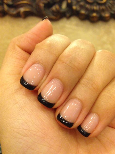 nude nails with black designs a trendy new look for 2023 the fshn