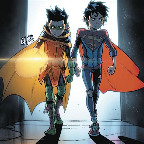 Jon Kent Aka Superboy And Damian Wayne Aka Robin Icon Jonathan Kent