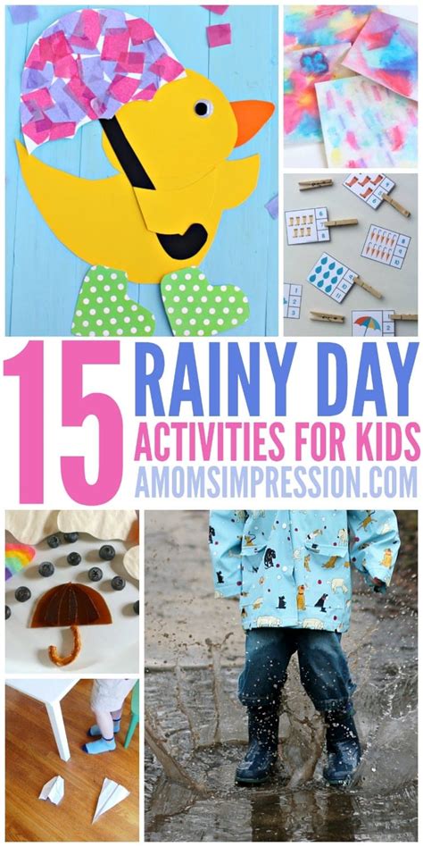 15 Fun Rainy Day Activities Kids Will Love This Spring
