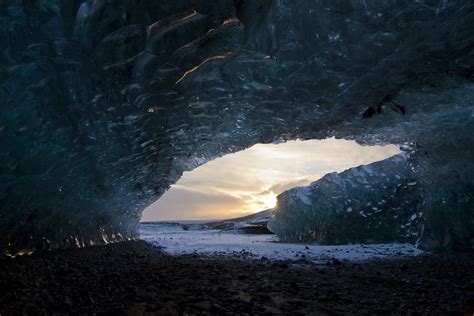 Sunset On The Ice Cave Such An Other Amazing Experience Flickr