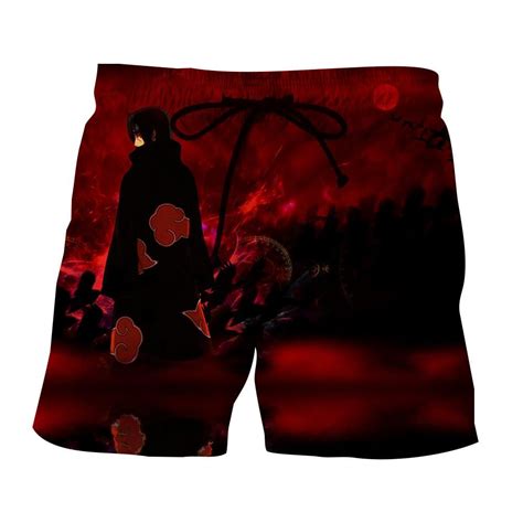 Naruto Itachi Uchiha Akatsuki Ninja Magic Style Dope Shorts Saiyan Stuff