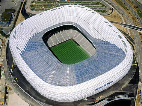 The allianz arena, opened in 2005 and home to both major munich clubs, bayern and tsv 1. Allianz Arena, High-tech Stadium with Stunning ...