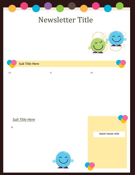 Downloadable Free Editable Preschool Newsletter Templates For Word