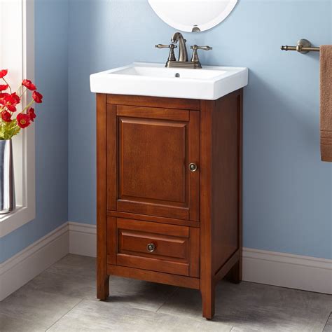 The most important thing that you can't ignore its existence in your bathroom is vanity mirror. 20"+Owens+Vanity+-+Oak | 20 inch bathroom vanity, Bathroom ...