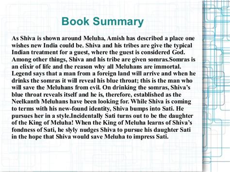 This is a quick book summary of wonder by r.j. Book review for Immortals of Meluha