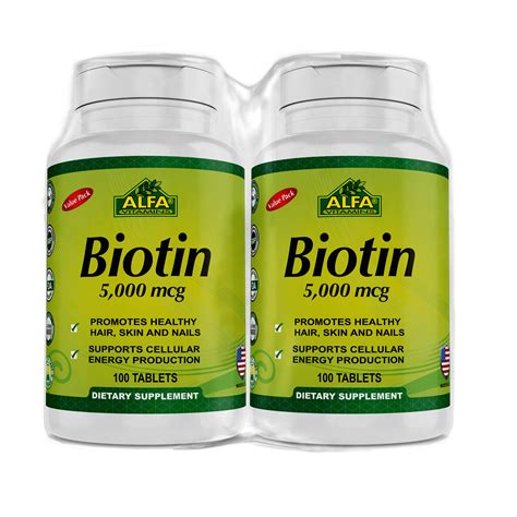 Alfa Vitamins Biotin 5000 Mcg Twin