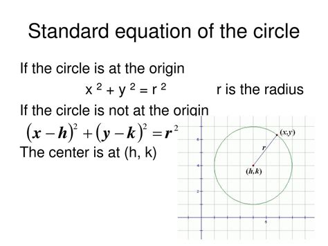 Ppt 106 Equations Of A Circle Powerpoint Presentation Free Download