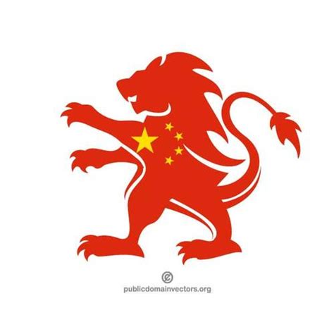 Chinese Lion Vector Public Domain Vectors