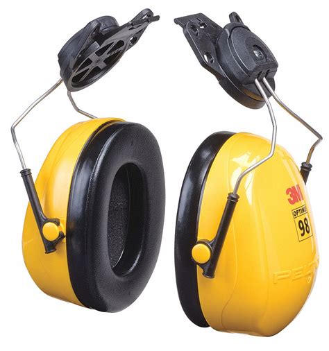 3m Hard Hat Mounted Ear Muffs 23 Db Noise Reduction Rating Nrr
