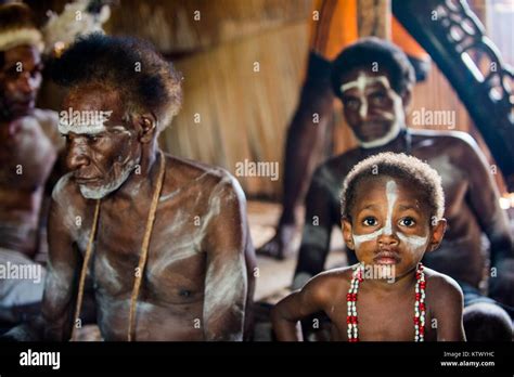 The Asmat Papua Welcoming Ceremony Boy From The Tribe Of Asmat People