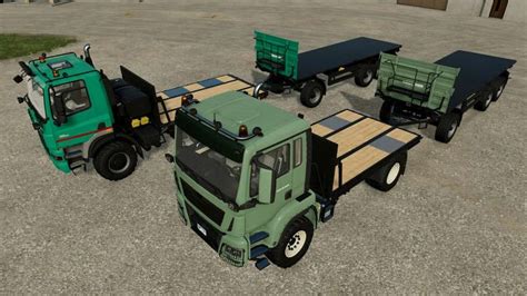 Trucks And Trailer With Pallet Autoload V10 Fs22 Farming Simulator