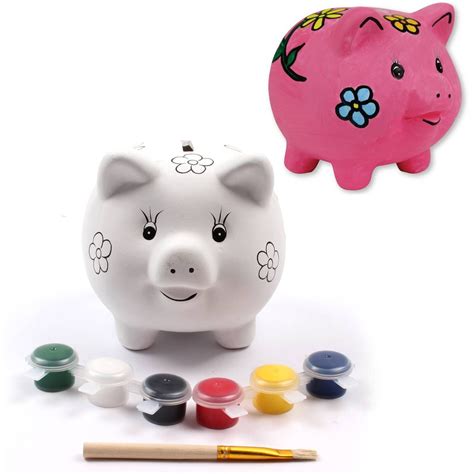 Paint Your Own Pig Money Box Hobbies And Crafts Piggy Bank Crafts
