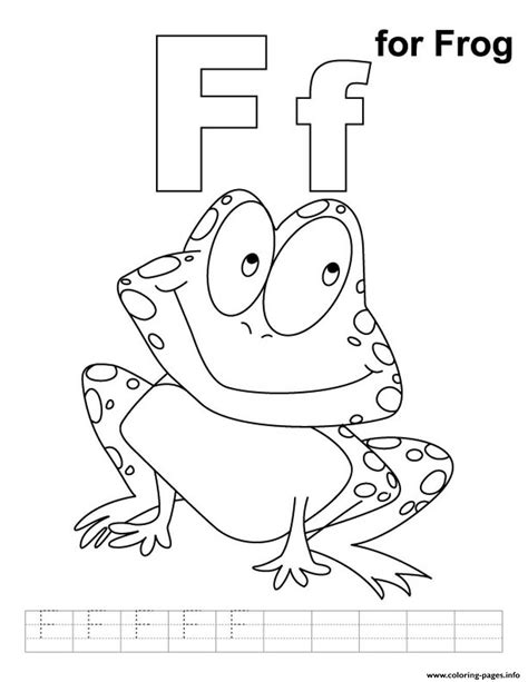 Preschool printable letter f coloring page. Free Alphabet S F For Froga1dc Coloring Pages Printable