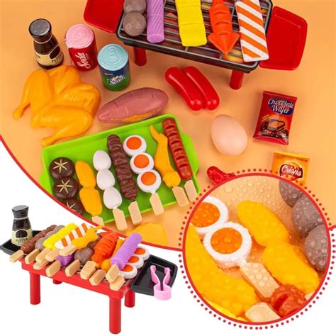 Bbq Cooking Kitchen Toy Pretend Play Food Toy Interactive Grill