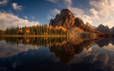 Landscape Nature Lake Reflection Mountain Forest Water Fall
