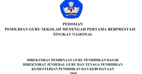 Buku teks pdf sekolah menengah kegunaan tahun 2018. PEDOMAN PEMILIHAN GURU SEKOLAH MENENGAH PERTAMA ( SMP ...