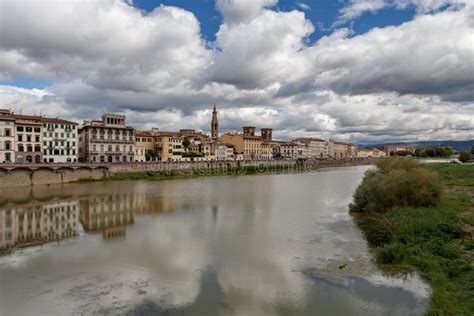 Florence View At Arno River Tuscany Italy Stock Photo Image Of