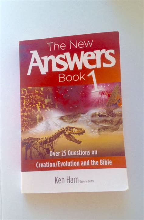 ️answers In Genesis The New Answers Book 1 Ken Ham Such An Awesome Apologetics Book So