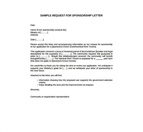 University joint sponsor letter of agreement. 2+ Sponsorship Request Letter Templates - PDF | Free ...