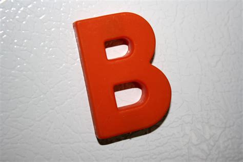 Letter B Red Refrigerator Magnet Picture Free Photograph Photos Public Domain