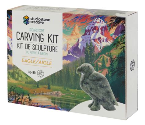 Eagle Soapstone Carving Kit Studiostone Creative