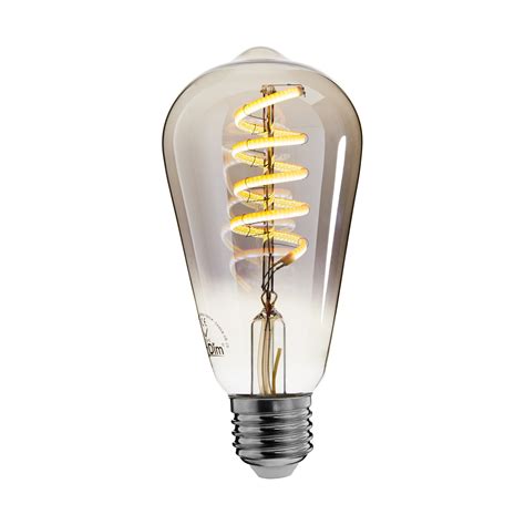 Zigbee Led Filament Lamp Dimbaar E27 Edison St64 Smokey 2000k 4000k