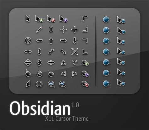 Obsidian Cursor Pack Skinpack Theme For Windows